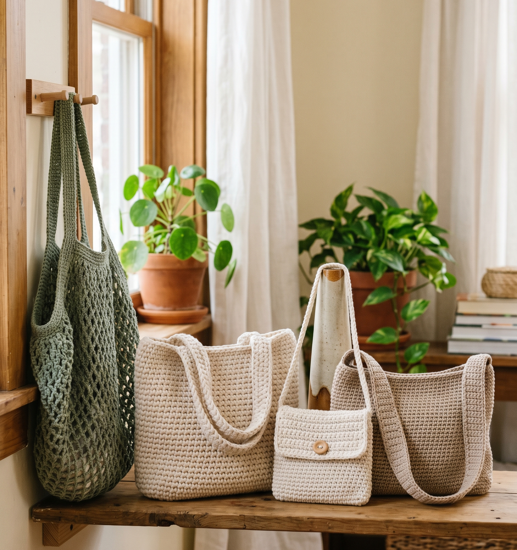 Tasche häkeln Anleitung für Anfänger mit 10 einfachen Ideen für Häkeltaschen